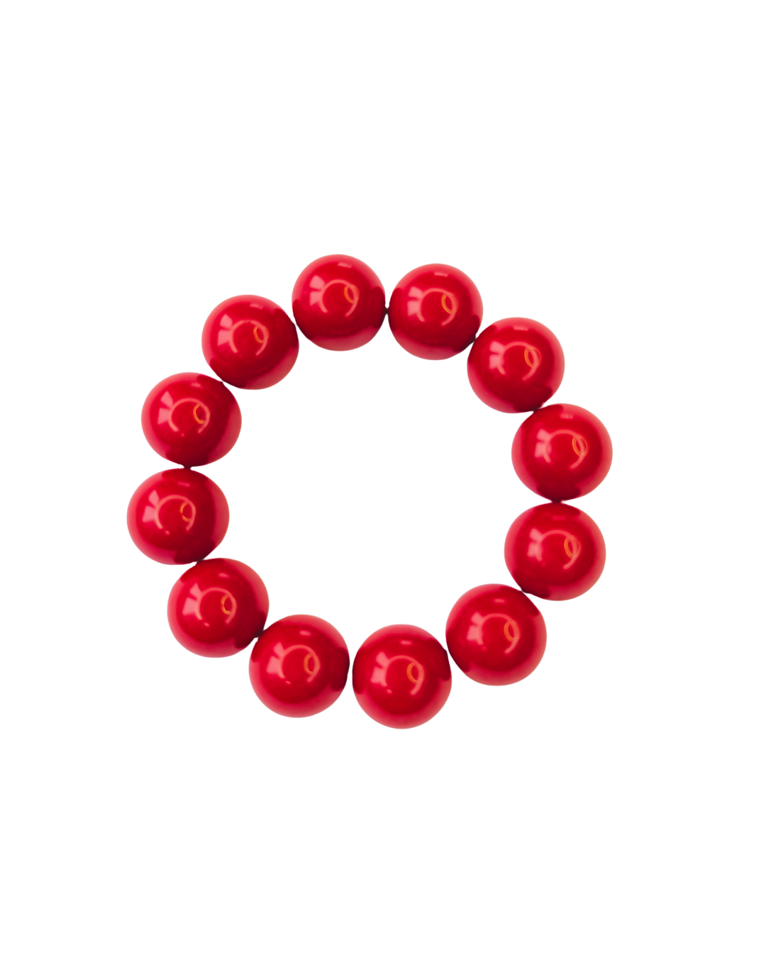 Pulsera Perlas color Rojo