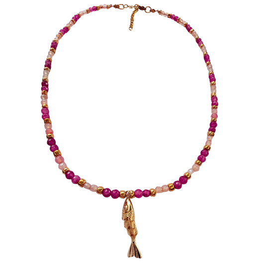Collar Piedras Naturales Cuarzo I Agatha 5mm