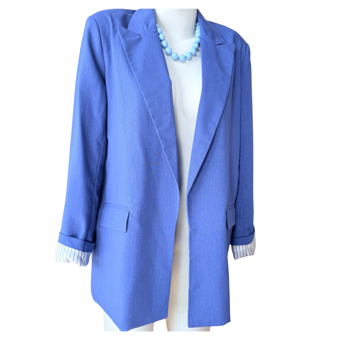 Blazer Clásico Lino Azul