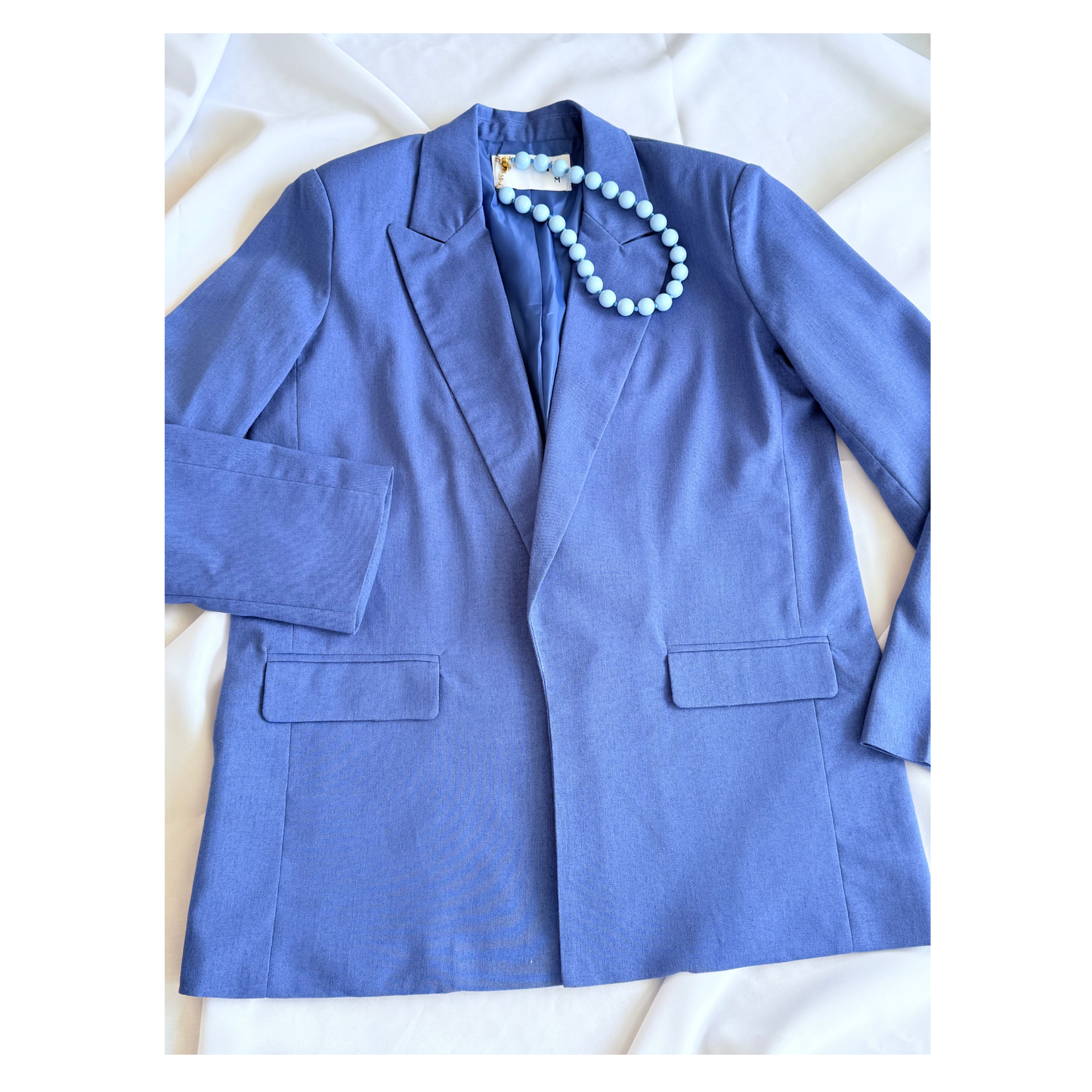 Blazer Clásico Lino Azul