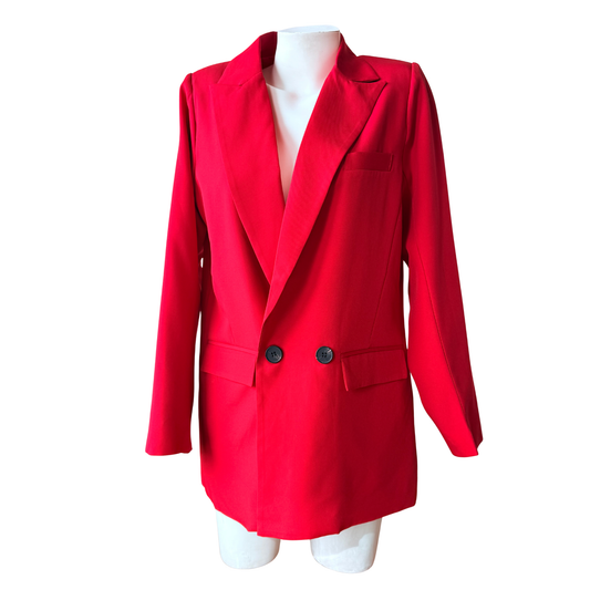 Blazer Overize rojo cruzado