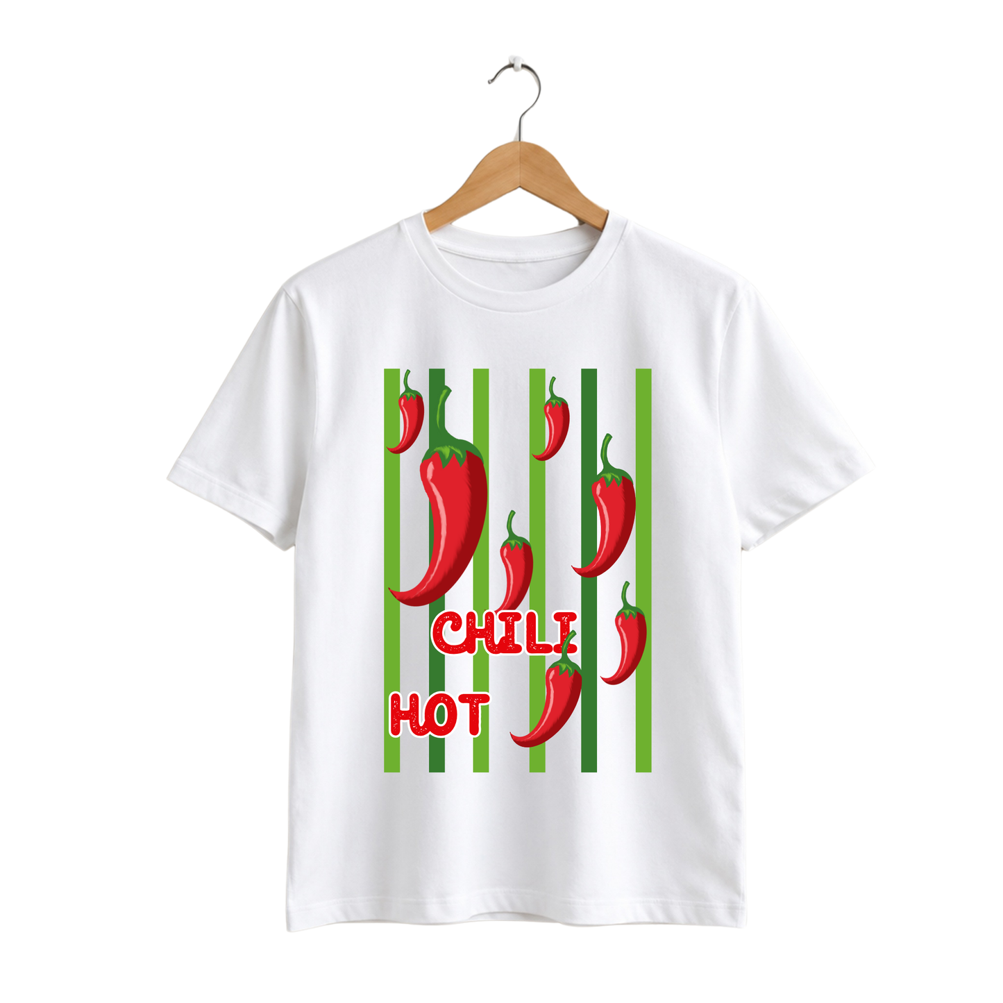 Polera algodón con diseño Ají Chile Hot