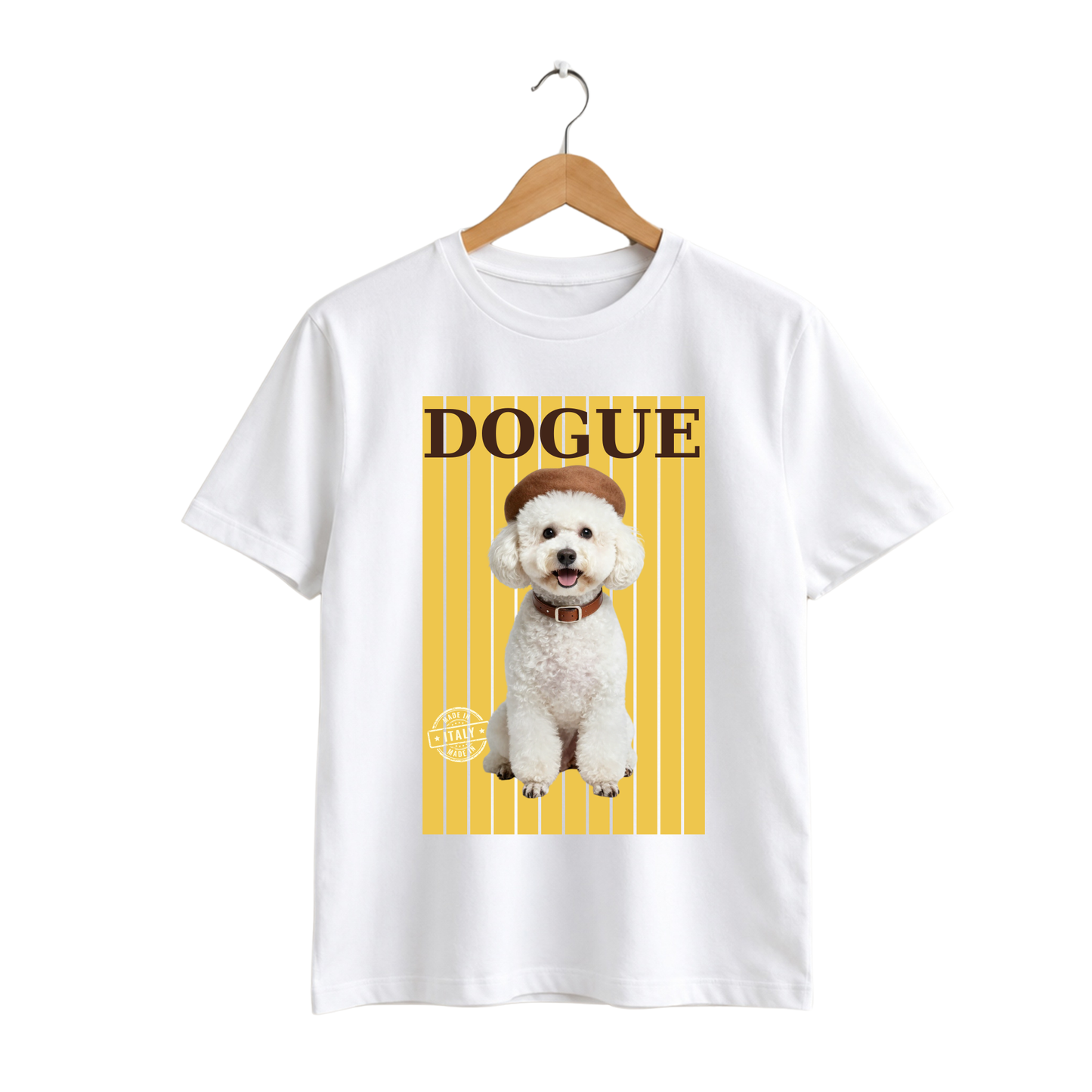 Polera algodón con diseño Poodle Dogue