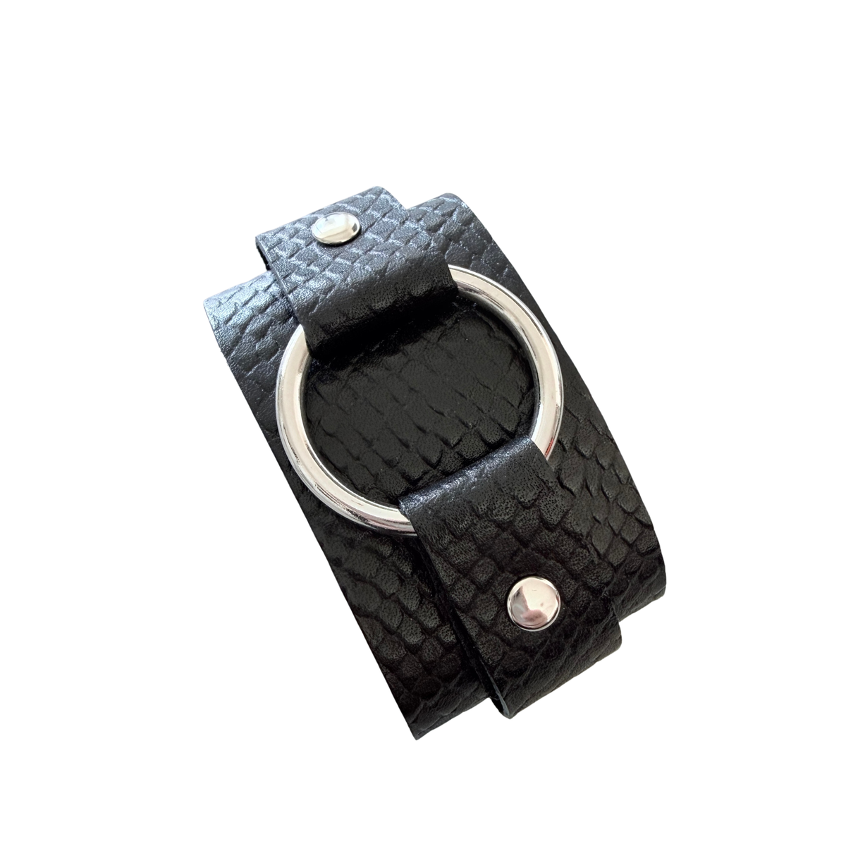 Pulsera de Cuero con Argolla Fortaleza I Vana